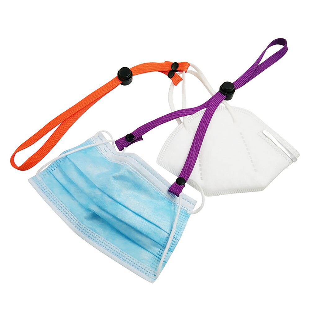 Cordón para mascarilla, hebilla ajustable para la oreja, extensores de correa, sujeción para cuello y cara, Bandana