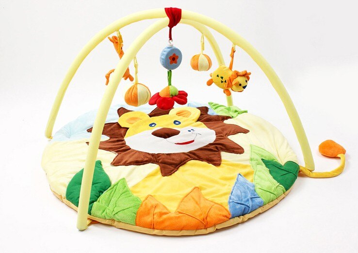 Baby Play Mat Baby Muziek Speelmat Educatief Speelgoed Kids Tapijt Kinderen Playmat Pasgeboren Gym Mat Met Frame: Sunshine Lion