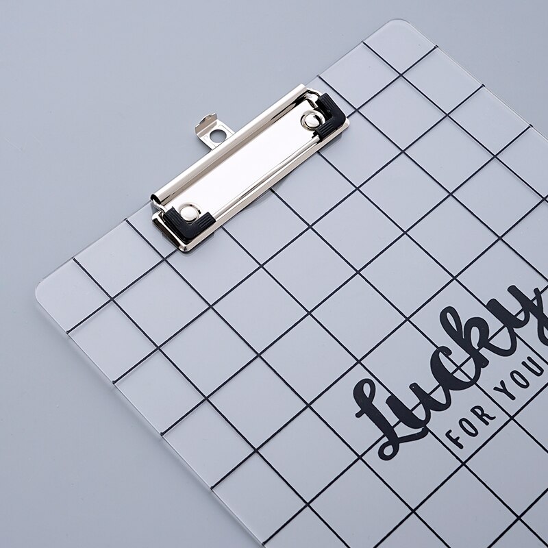 Acrylic Transparent Small Clean Writing Board Splint A4 Folder Board Examination Students Stationery Supplies Filing Products
