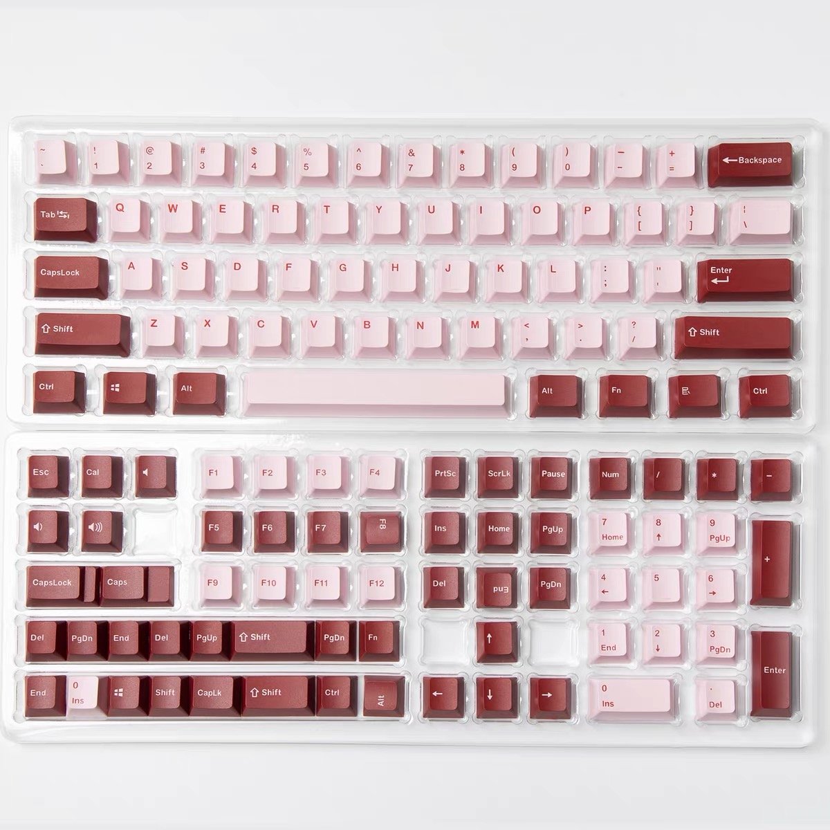 127 Keys PBT OEM Keycaps Double Color Injection Keycaps For Cherry Mx Mechanical Keyboard 61/64/68/84/87/96/98/104/108 Keys: Darling