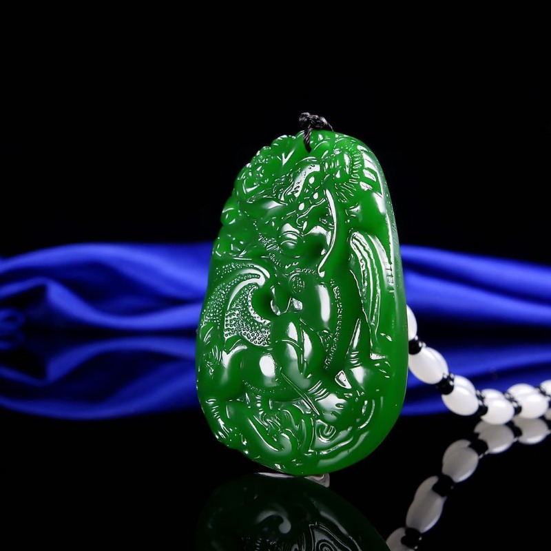 Hetian jaspis pixiu-hänge trendigt boutique-enhörningshänge för män och kvinnor