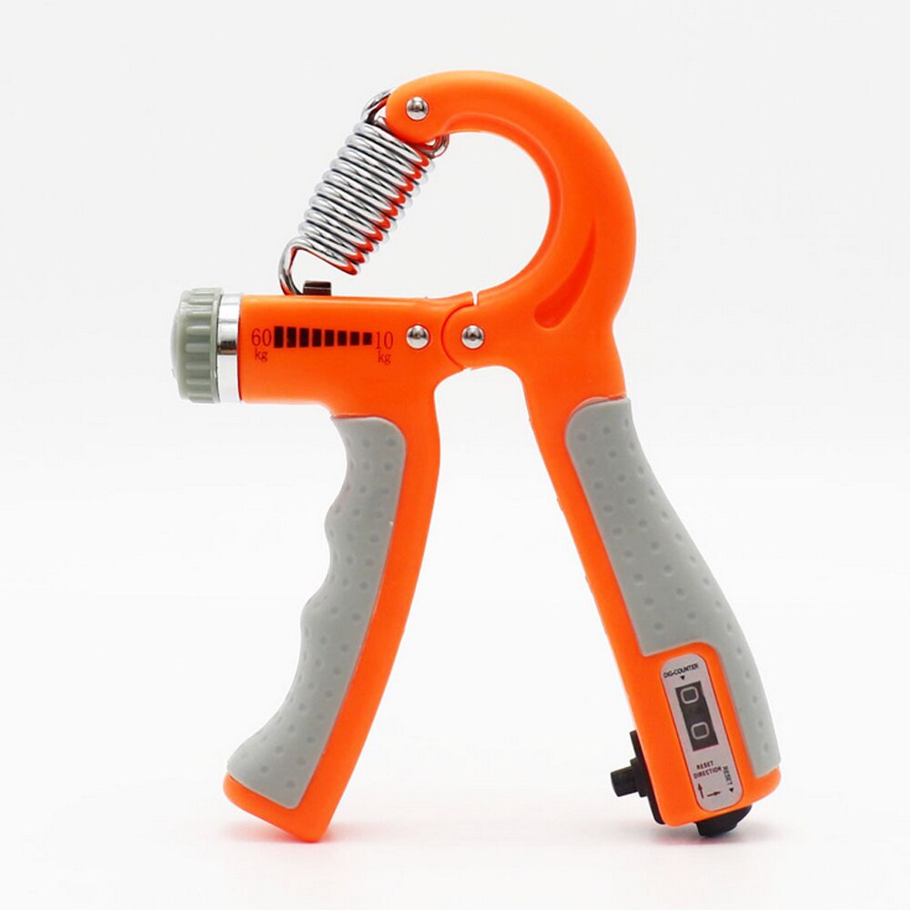 10-60Kg Verstelbare Heavy Gripper Fitness Hand Exerciser Grip Fatgrip Pols Verhogen Sterkte Lente Vingerknelbeveiliging Carpaal Expander: Orange