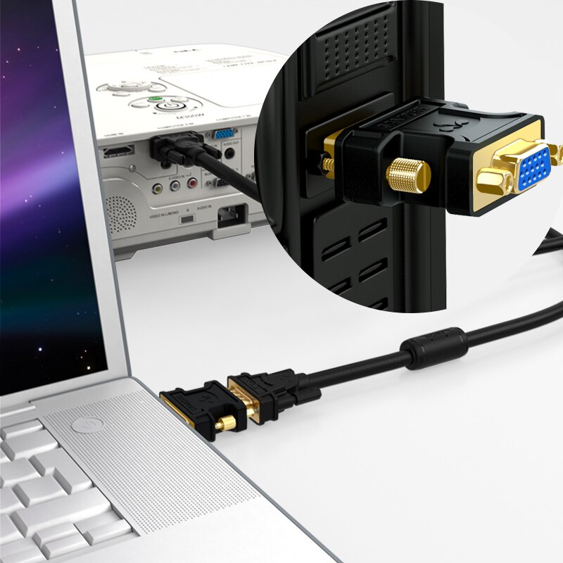 Samzhe 24+5 dvi-i han til hdmi hun adapter videokonverter hdtv lcd skærm adapter dvi til vga pc bærbar tablet