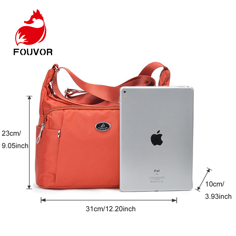 Fouvor Luxury Women Messenger Bag Oxford Zipper Shoulder Bag Ladies Bolsa Feminina Waterproof Travel Bag Women&#39;s Crossbody Bag