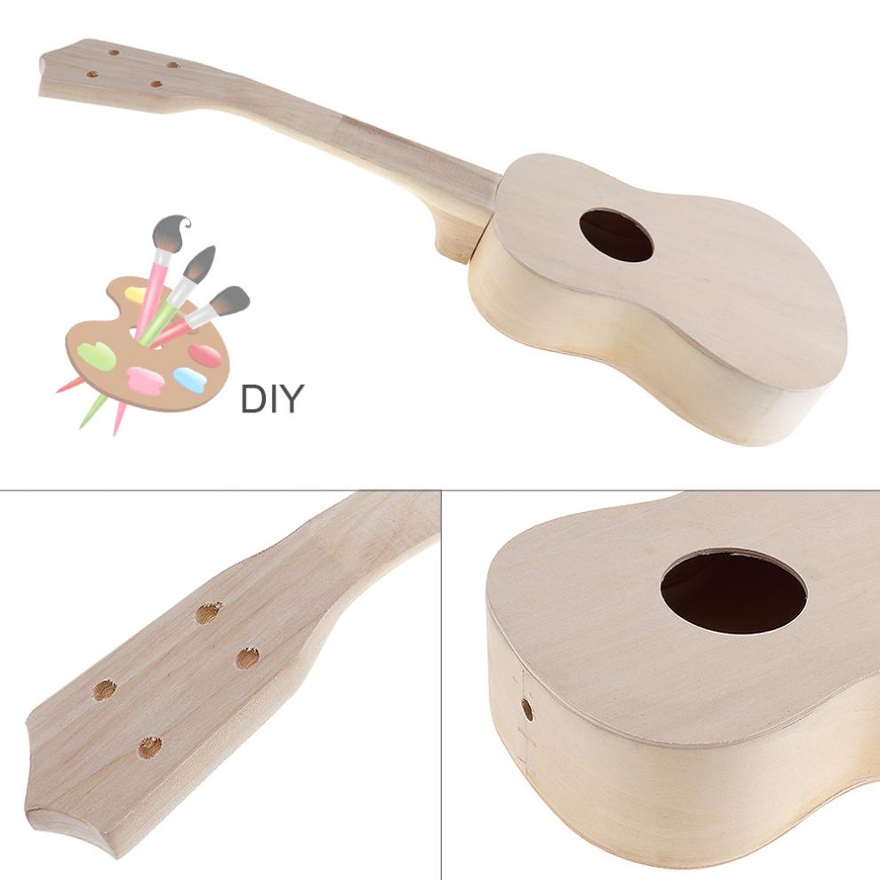 21 zoll Einfache Ukulele DIY Bausatz Hawaii Gitarre Handarbeit Unterstützung Malerei freundlicher