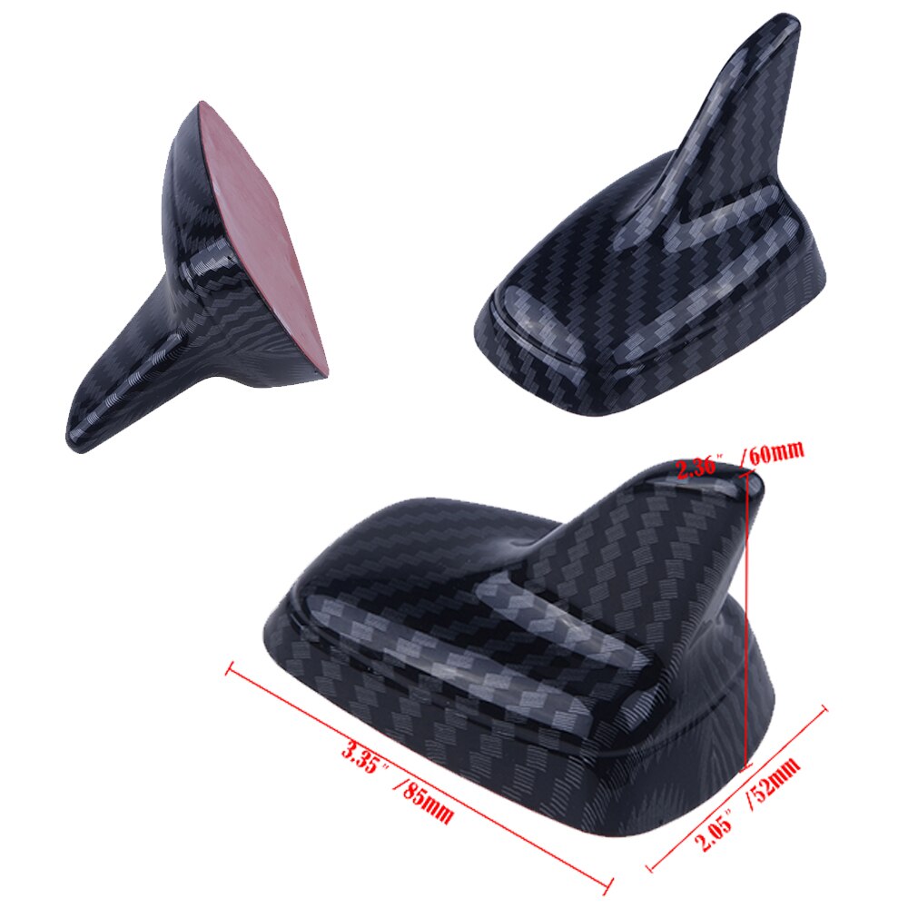 Decorative Shark Fin Antenna,Carbon Fiber Look,Universal Modeling Decorating Parts, No Function Dummy Aerial Car Accessories