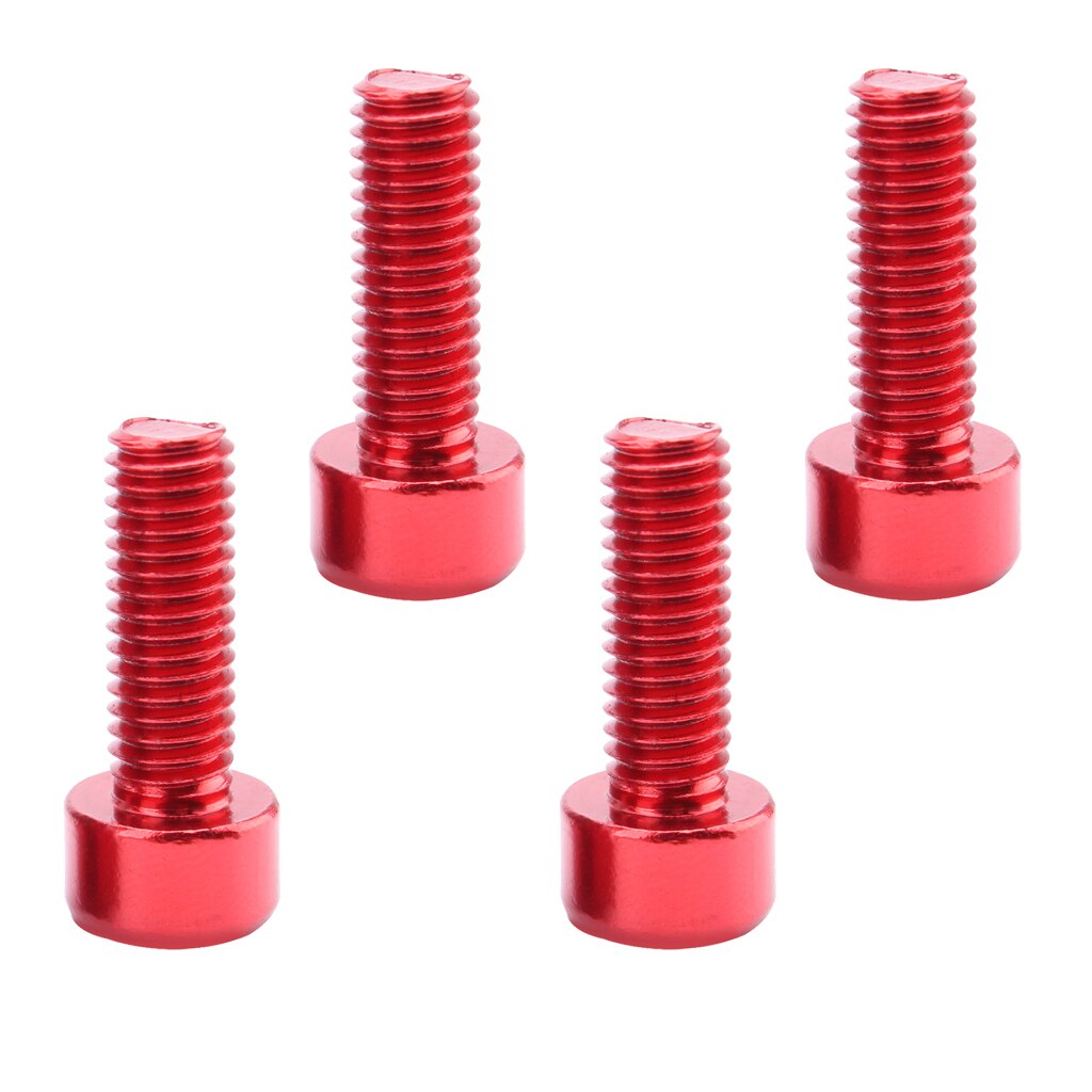 4 Stuks Bidonhouder Bouten, Aluminium/Titanium Bidonhouder Schroeven: Red