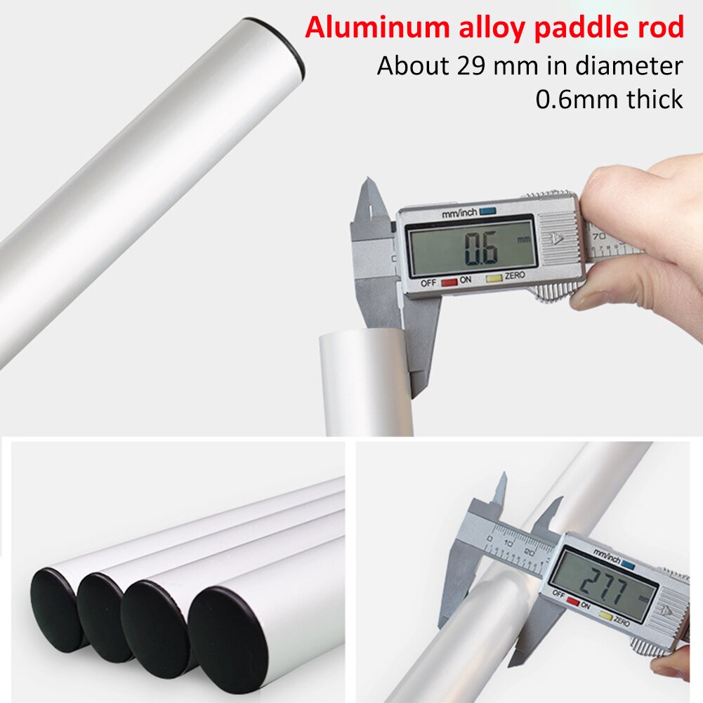 2Pcs Aluminium Boat Paddles 126cm Detachable Quick Release Surfing Paddle Canoeing Oars Rowing Boating Accessories