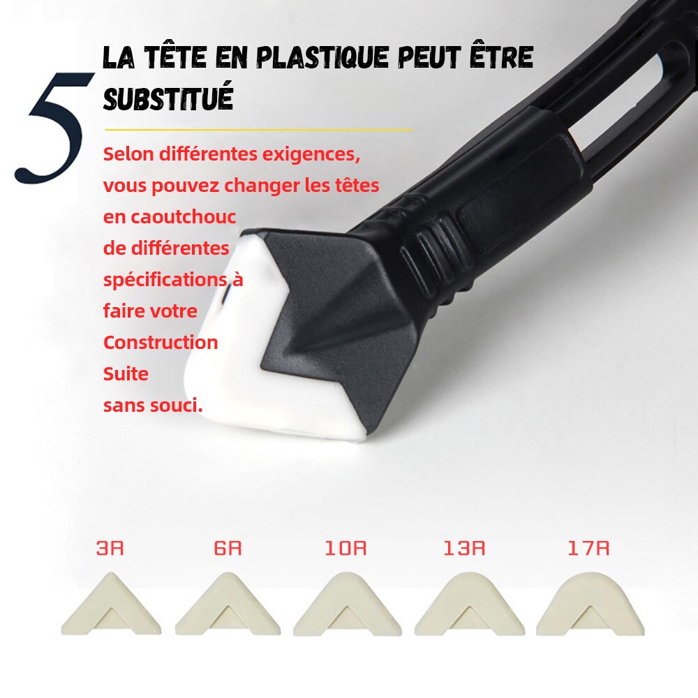 Raspador de silicona 5 en 1, removedor de calafateo, cuchillo de ángulo, espátula de costura de belleza, herramienta de costura de belleza, 4 piezas, herramienta de eliminación de moldes de suelo de pegamento