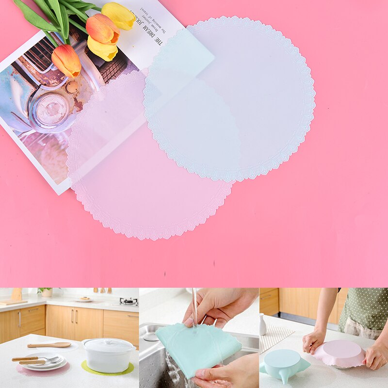 Reusable Stretch Food Saran Silicone Wrap Keeping Cover Lid Film Silicone Seal Container Cover Storage Lids Kitchen Tools