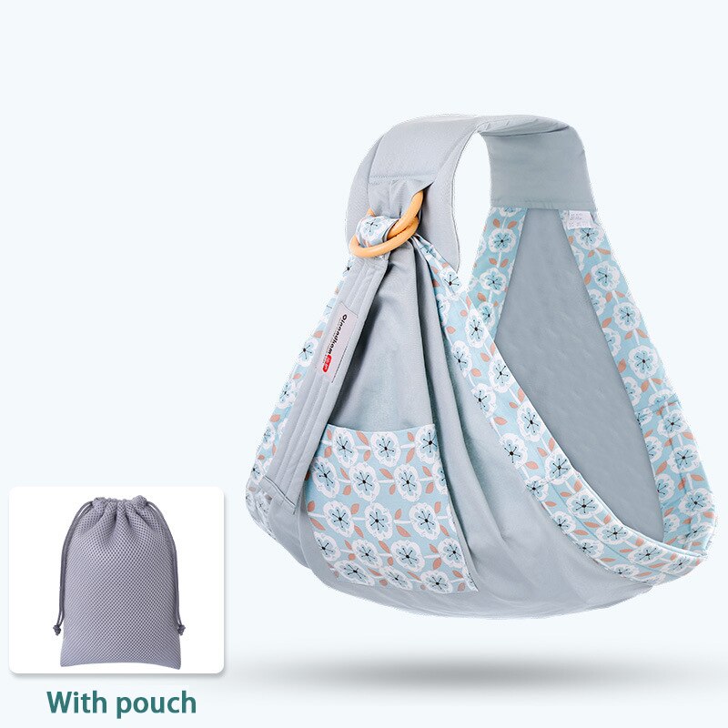 Baby Wrap Ring Sling Baby Carrier Backpack Nursing Cover for Infants Toddlers Soft Natural Wrap Breathable Cotton Kangaroo Bag: 15