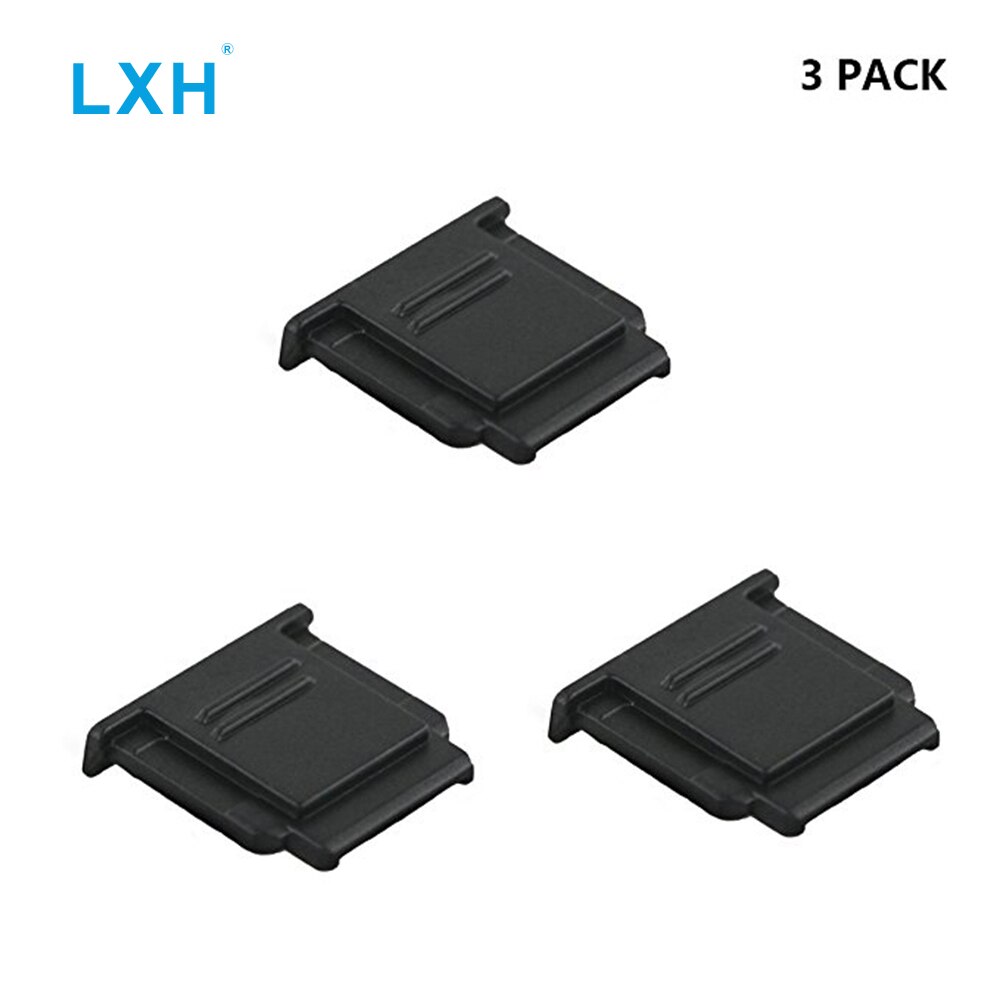 LXH Camera Shoe Cover koude Flitsschoen Bescherming Cap Voor Sony Alpha A9 A7 A7RII A7ii A3500 A6000 A7R a58 RX10 II Als FA-SHC1M: 3PCS-Black