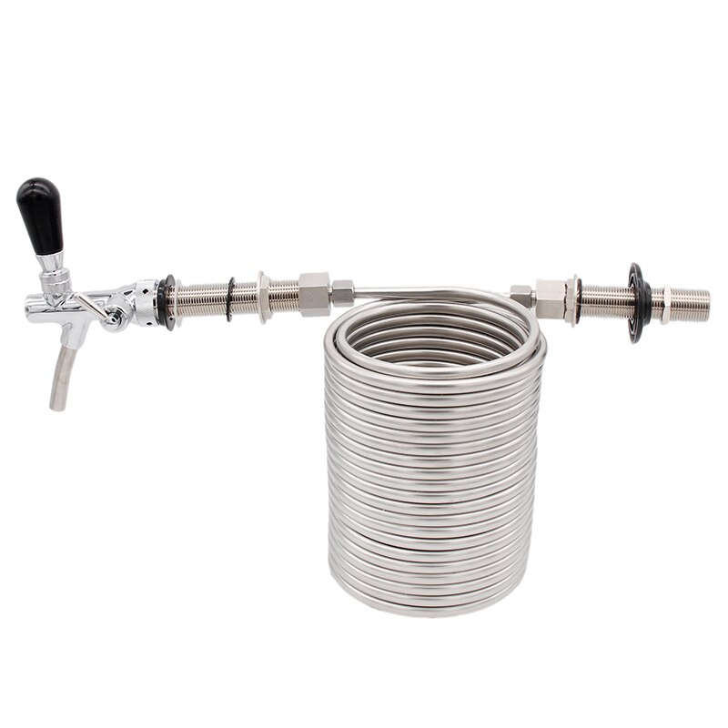 Jockey Box-grifo de cerveza con Control de Flujo ajustable, 11cm(4 1/3 ") de longitud, 7/8"-14 hilos, caja de cerveza de barril Homebrew