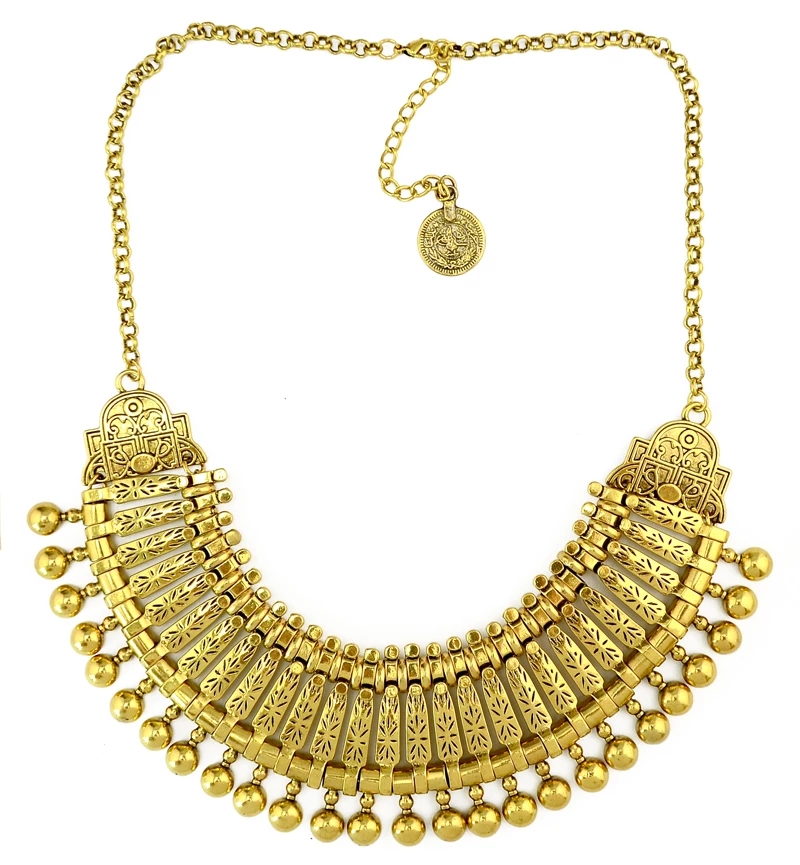 Gypsy Boehmian Hippie Kraag Kettingen voor Vrouwen Grote Dikke Tibetaans Zilveren Metalen Ketting Festival Turkse Partij Sieraden Cadeau