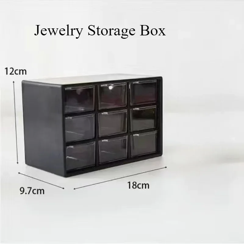 Drawer Makeup Organizer Large Capacity Plastic Makeup Storage Box Lipstick Holder Large Capacity Office Supplies Storage Box: Bronze