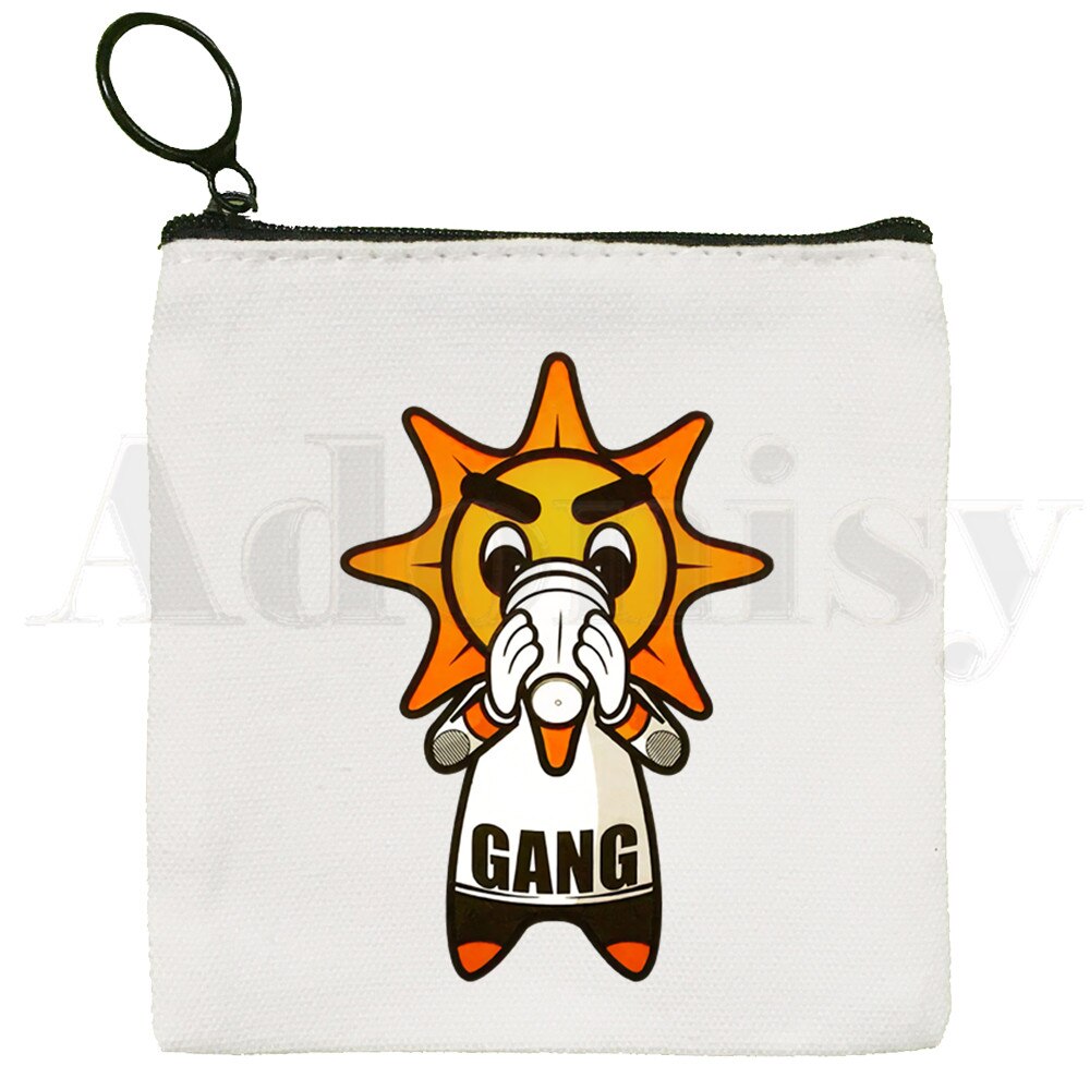 Chief Keef Hip Hop Canvas Bag Pure White Bag, Zipper Bag Coin Bag Coin Bag Clutch Bag: E