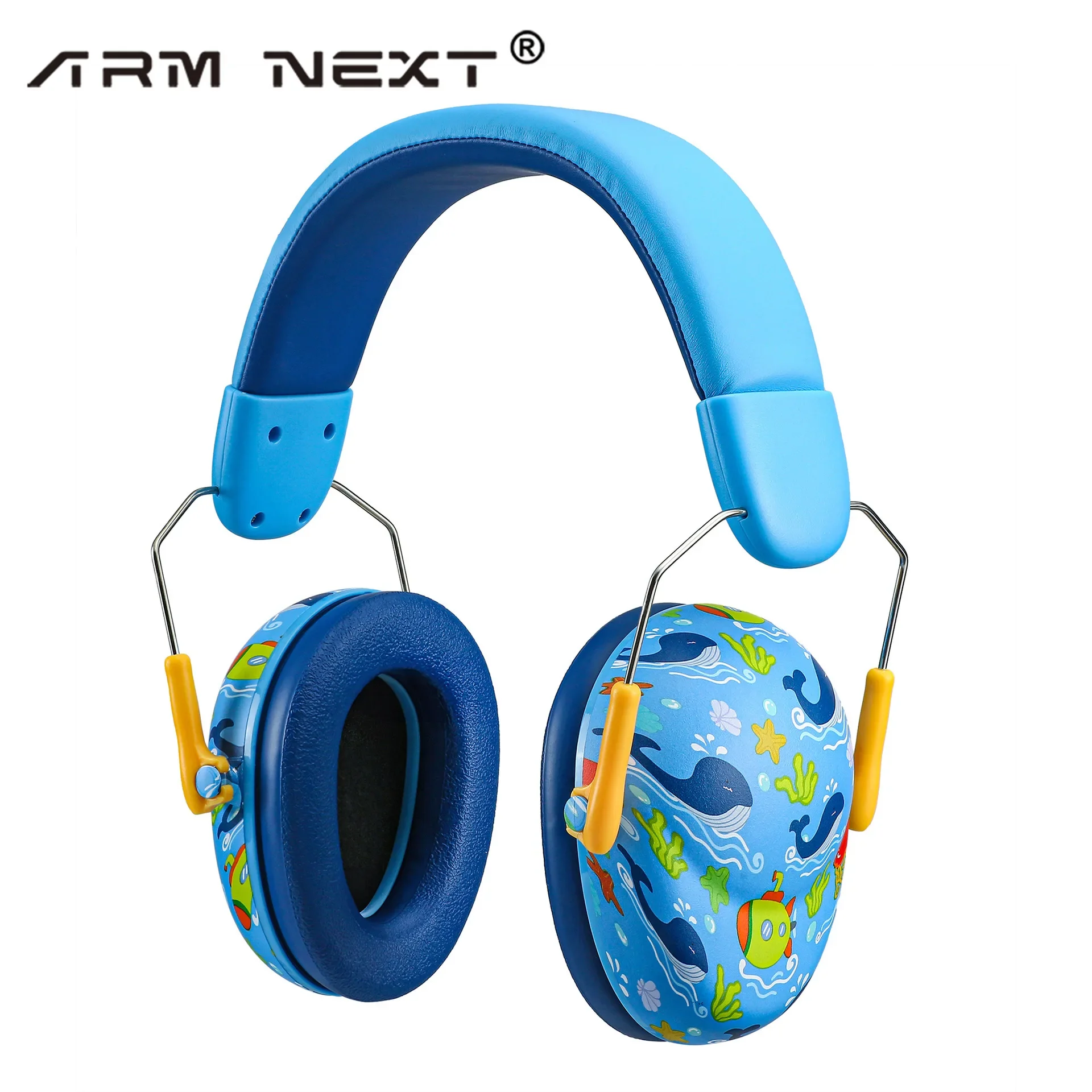 26db brusreducerande hörselkåpor för barn för 6m-14y,  justerbara hörselskydd med nrr-säkerhetscertifiering: Grön