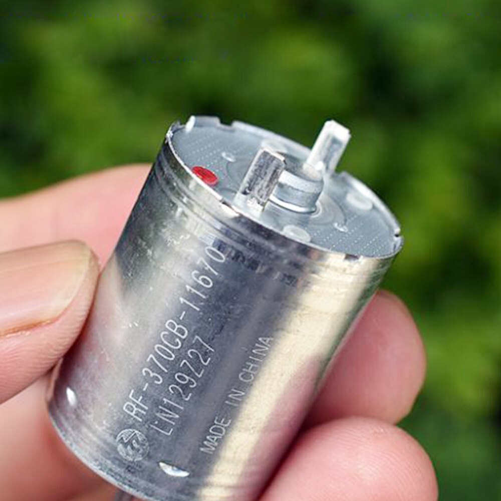 Mikro rc -370 motor likström elmotor  dc 12v 18v 24v volt 3000-6000 rpm låghastighets tyst liten 370 elektriska maskiner lång livslängd