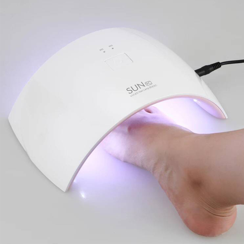 Sun 9C-Lámpara de secado de uñas, esmalte de uñas en Gel, lámpara LED eléctrica para manicura, 24W