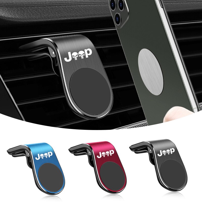 Metal Magnetic Car Phone Holder for  Jeep CHEROKEE Rene Air Vent Clip Mount Magnet Mobile Stand GPS Display Air Vent Car Holder