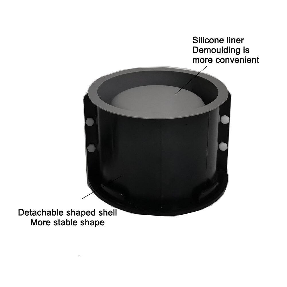 Large Round Concrete Making DIY Flowerpot Mold Multifunctional Home Double Layer Gardening Concrete Pot Mold Decoration