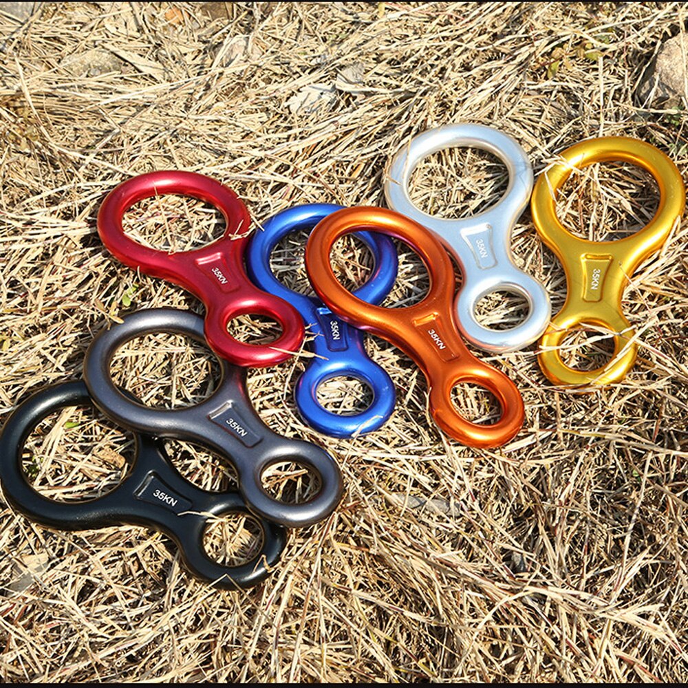 Boneco de montanhismo 35kn, equipamento de escalada para montar, equipamento de resgate, placa de aparelho para montanhamento