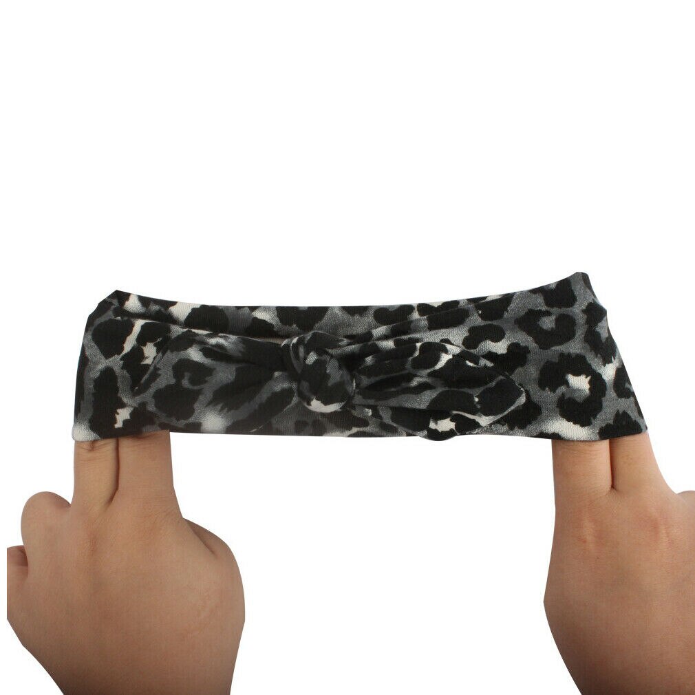 Accesorios para niños, niñas bebé niño pequeño turbante de leopardo extraíble con lazo anudado, sombrero, sombrero, banda para el pelo, diadema, para bebés,