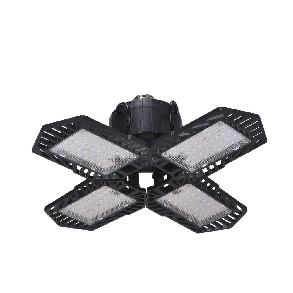 100W LED Garage Light Folding Ultra-thin Mining Lamp Floodlight Deformable Led Ceiling Light for Parking Lot Warehouse Workshop: 1pcs