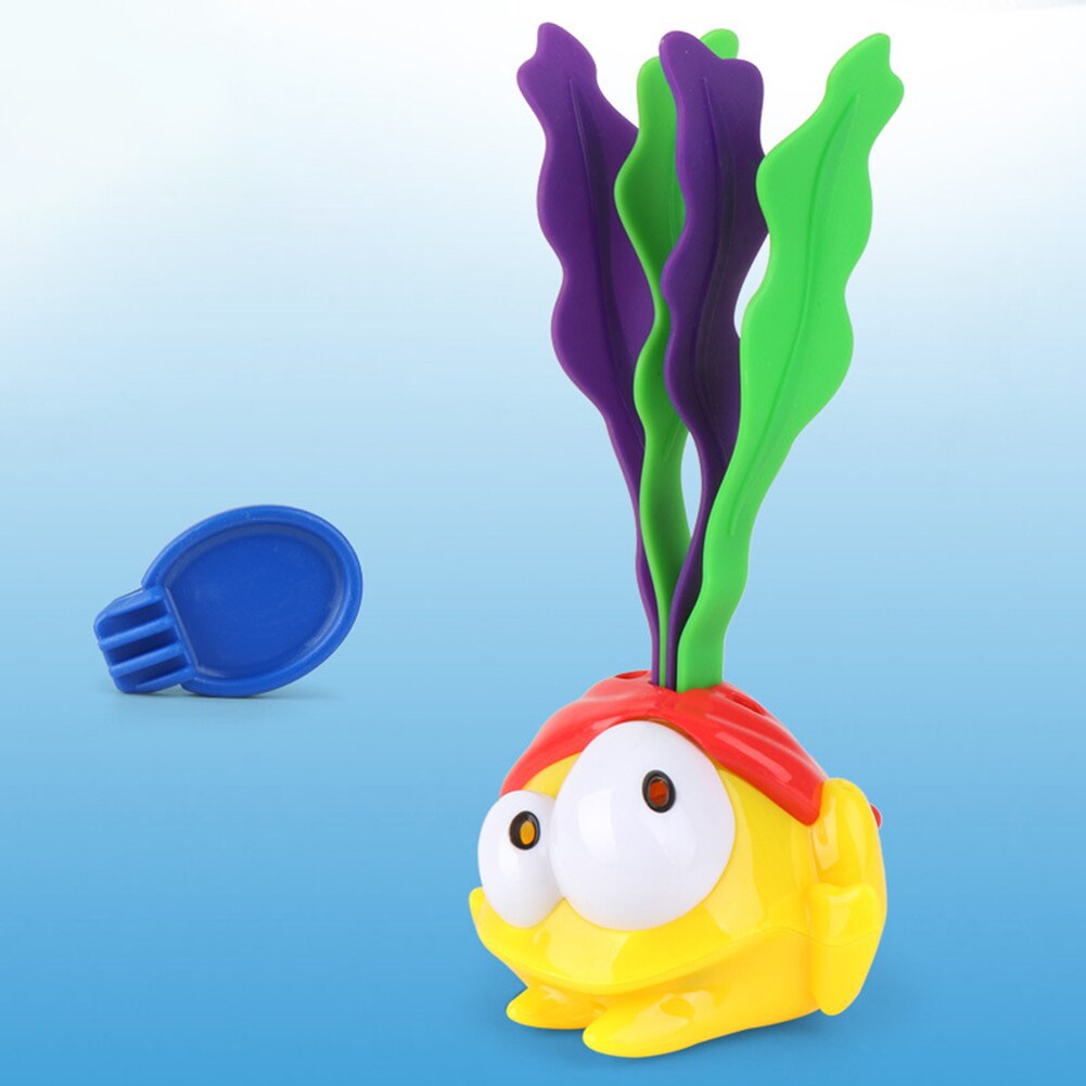 Tartaruga Rana Animale di Alghe di Acqua Automatico di Induzione LED Incandescente Bambini Bagno Giocattolo