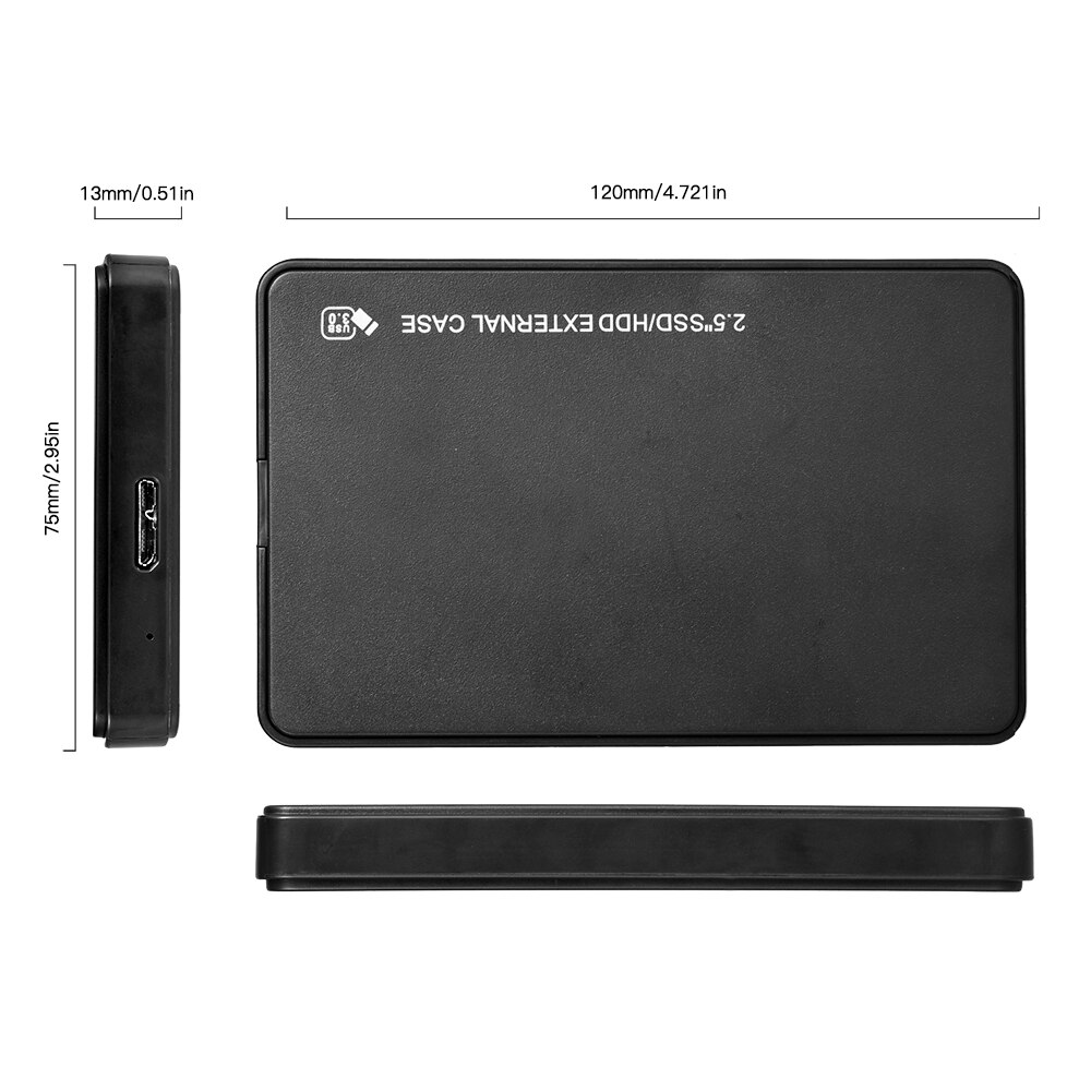 2.5 Inch Hdd Ssd Case Sata Naar Usb 3.0 Adapter Gratis 5 Gbps Box Harde Schijf Behuizing Ondersteuning 2Tb hdd Schijf Voor Windows Mac Os