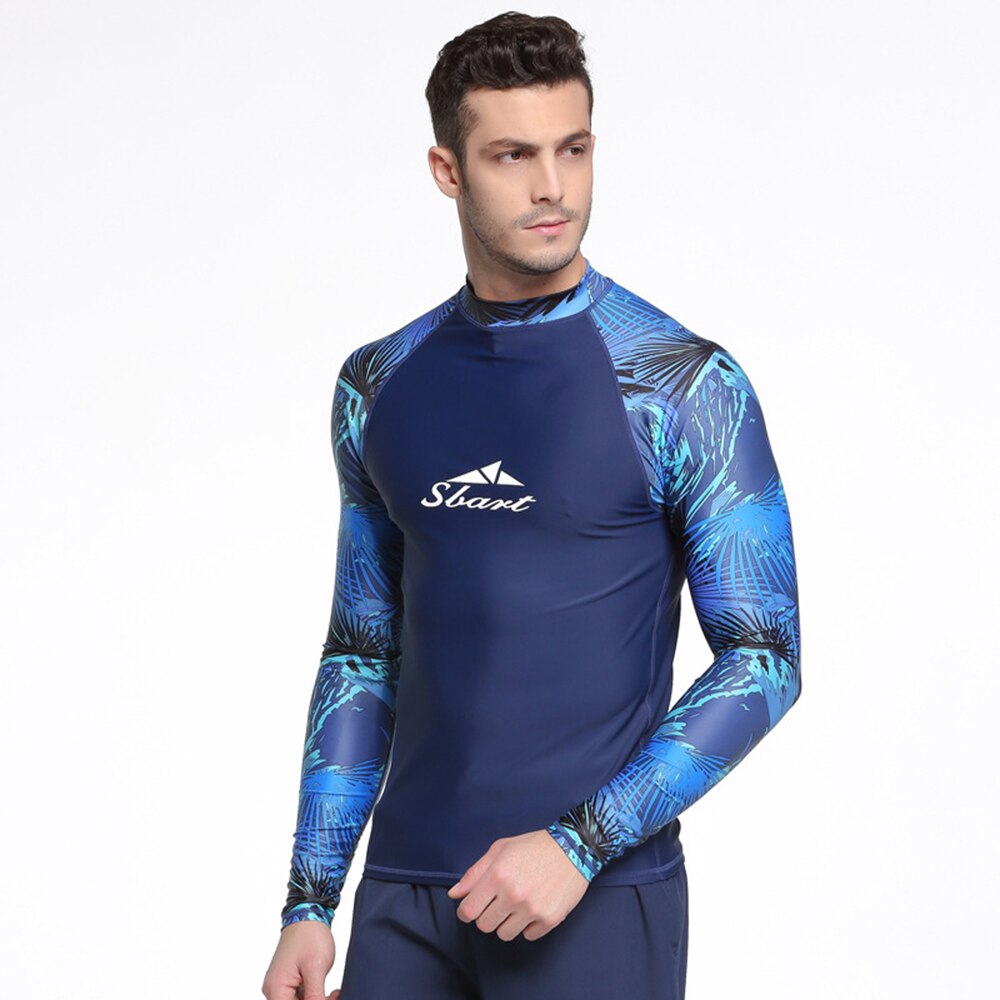 Mannen Upf 50 + Lange Mouwen Uv-bescherming Zonnebrandcrème Surfen Wetsuit Badpak Sneldrogende Zwemmen Surfen Snorkelen T-shirt