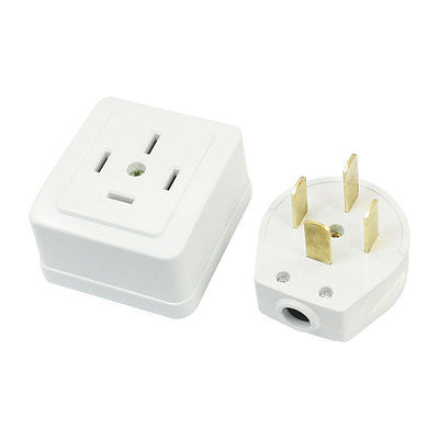 25a ac 440v tre 3 fase fire 4 ledere 3 p 4w industri stikkontakt sett hvit