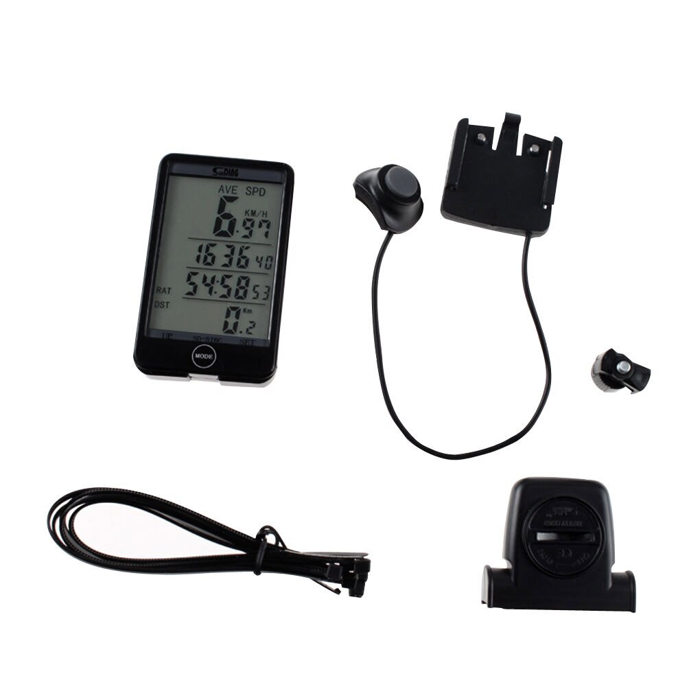 Cycling Computer Mountain Bike Road Bicycle LCD Display Waterproof Bike Computer with Backlit