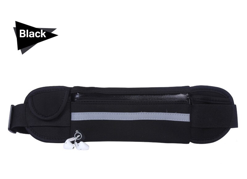 Voor Lg K42 K51 Q51 Waterdichte Sport Gym Lopende Riem Pack Telefoon Houder Bag Armband Voor Lg K52/k62/Q52 6.6 Inch: Black