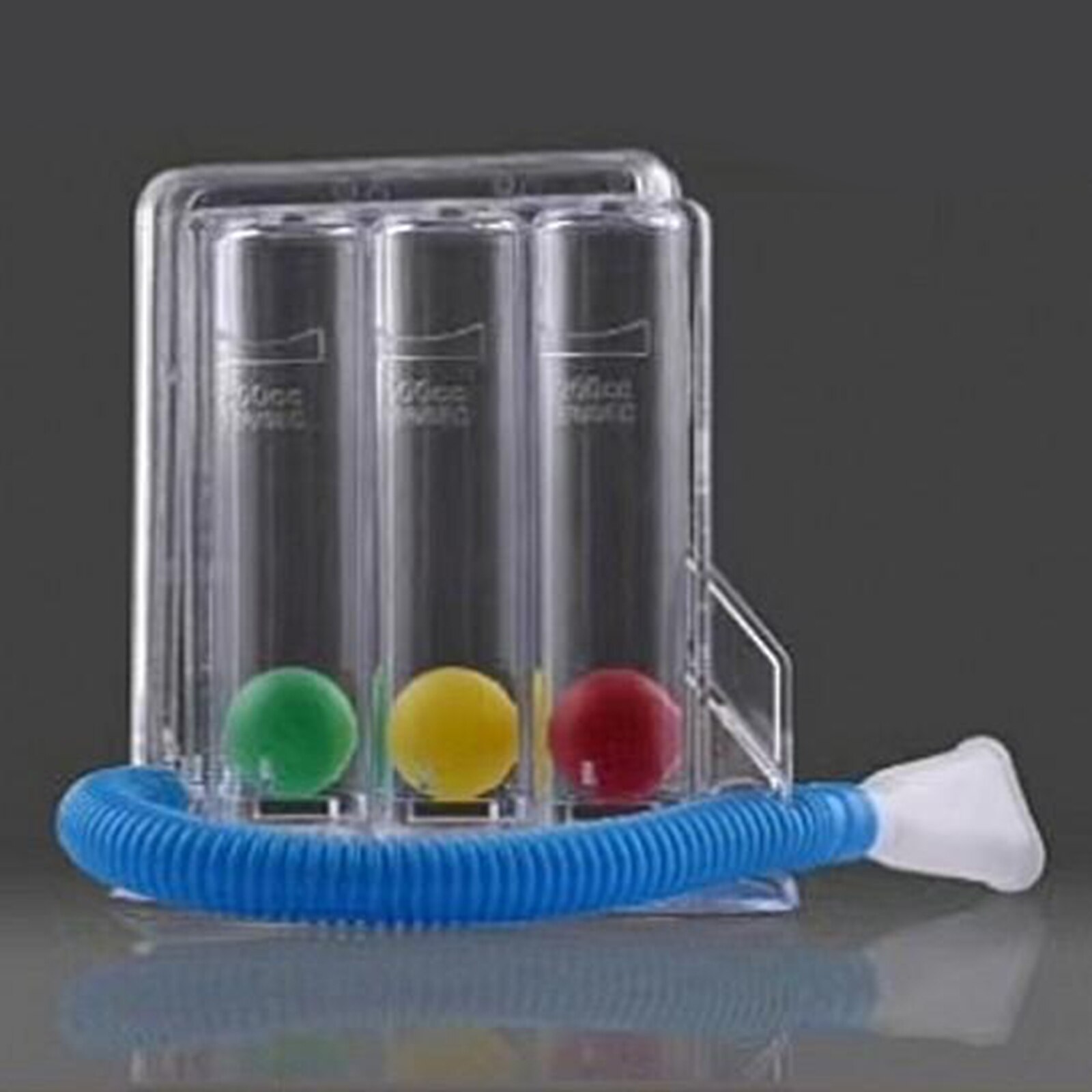 3- kugle dyb vejrtrækning motionist lunge dyb indånding træner incitament spirometer spirometri ånde målesystem