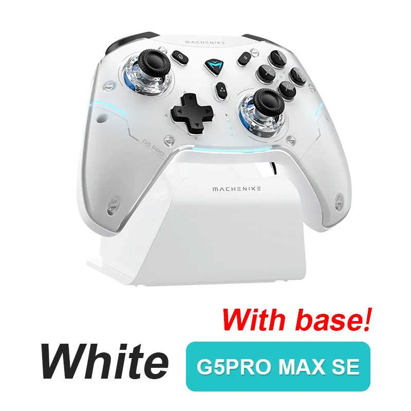 Machenike-G5 Pro Max Gamepad, Controlador de Jogos, Tri-Mode, Fps, Sem Fio, Elite, Hall Gatilho, Joystick para Switch, PC, Vapor: Verde