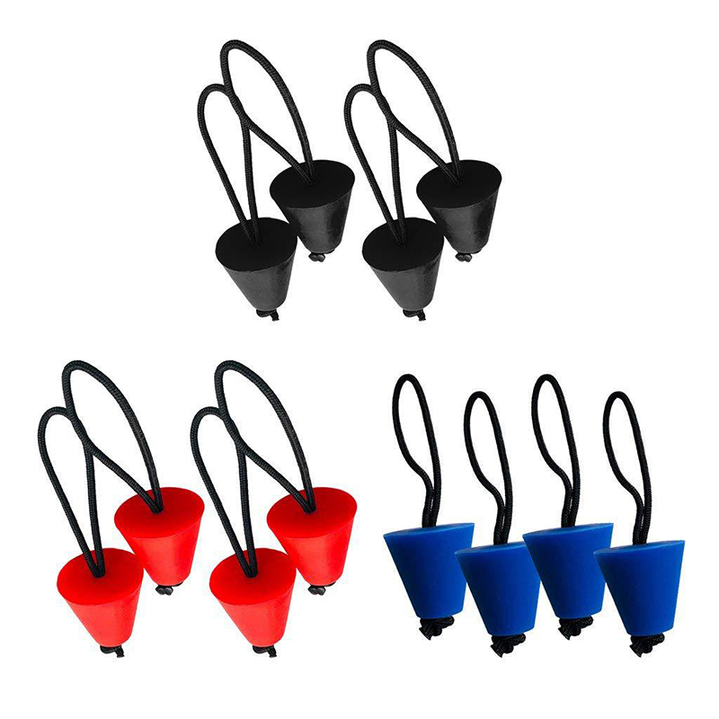 Kit de tapones universales de silicona para Kayak, tapones duraderos para canoa, tapón resistente al desgaste, pieza de repuesto, 4 piezas