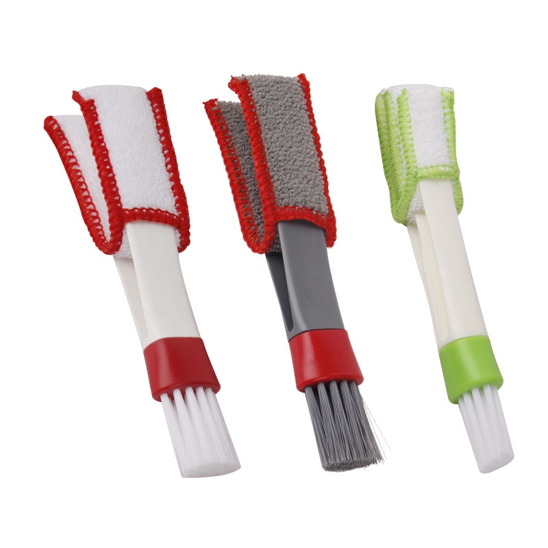 1pcs 2 In 1Car Brush Cleaning Tool Car Detailing Cleaning Car Air-conditioner Outlet Multi-purpose Brush Car Cleaning Tools