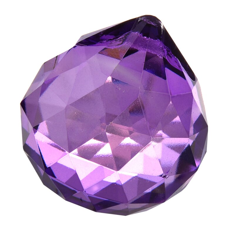 30mm Purple Crystal Ball Prisms: Default Title