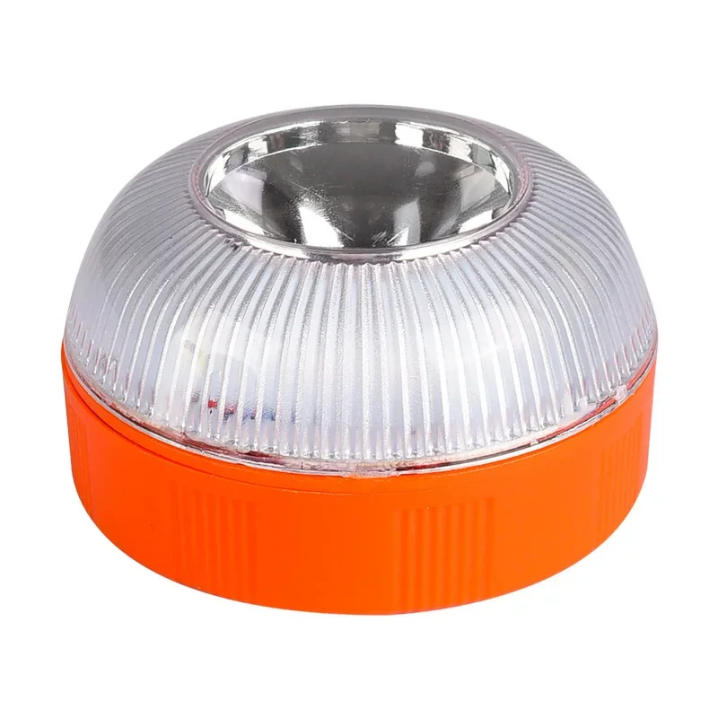 Lampe LED blanche à l'iode avec batterie, lumière de secours, lumières jaunes, lumière clignotante, circulation, bain, induction magnétique, salle de bain, T,: WHITE