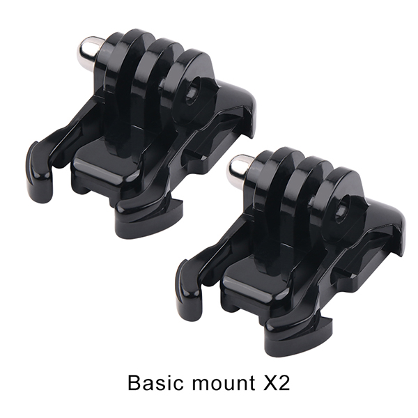 Gopro Accessoires Camera Quick-Release Helm Mount Base Adapter Gesp J-Haak Voor Gopro Hd Hero 10/9/8/7/6/5/4/3 +/3: Basic mount x2