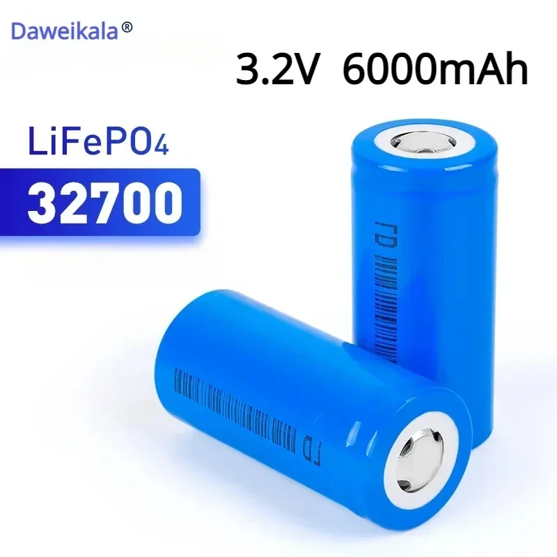 100% originele LiFePO4-batterij 3,2 V 32700-batterij 6000 mAh 35 A Continue ontlading Maximaal 55 A Hoogvermogen LiFePO4-batterij