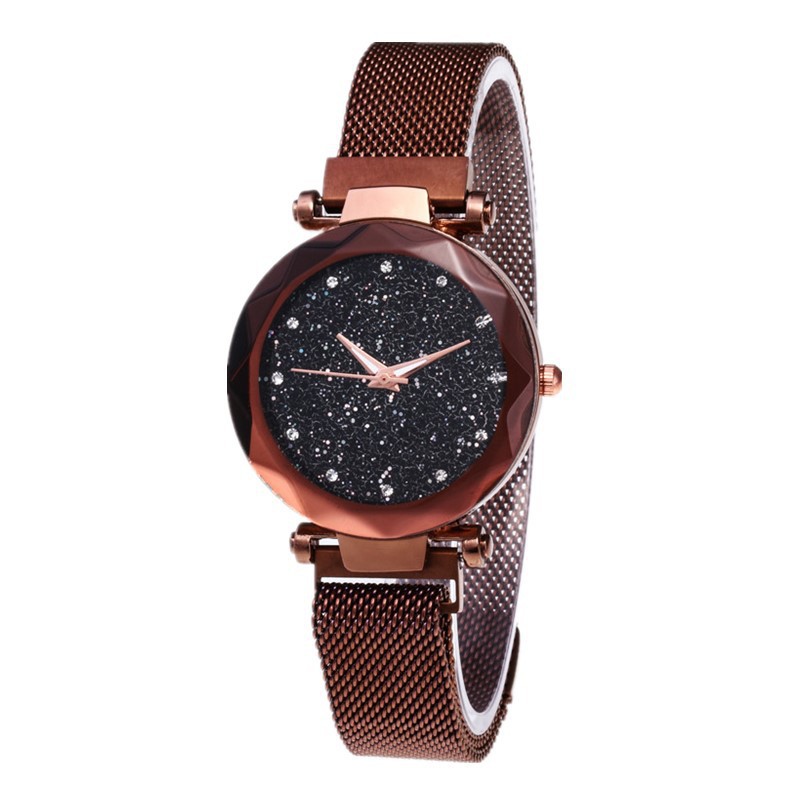 Vrouwen Horloges Luxe Kristal Mode Jurk Vrouw Horloges Klok Quartz Dames Horloges Voor Vrouwen Relogio Feminino: Bruin