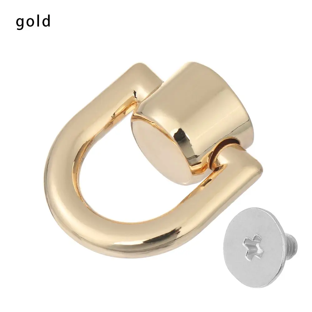 4 Stücke Metall Tasche Niet Nagel Schnalle Nieten Knopf Handtasche Gürtel Aufhänger Leder Handwerk Gepäck Tasche Schnalle Tong schnappen Hardware- Zubehör: Gold