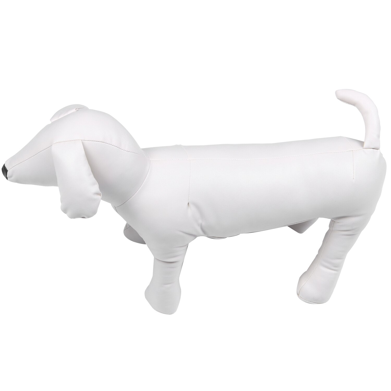 Lederen Hond Mannequins Staande Positie Hond Modellen Speelgoed Huisdier Dier Winkel Etalagepop Wit L