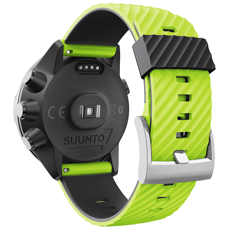 per Suunto 7/Suunto 9 cinturino di ricambio cinturino sportivo in silicone morbido per Suunto 9 Baro/9 spartano/9 GPS 24mm cinturino