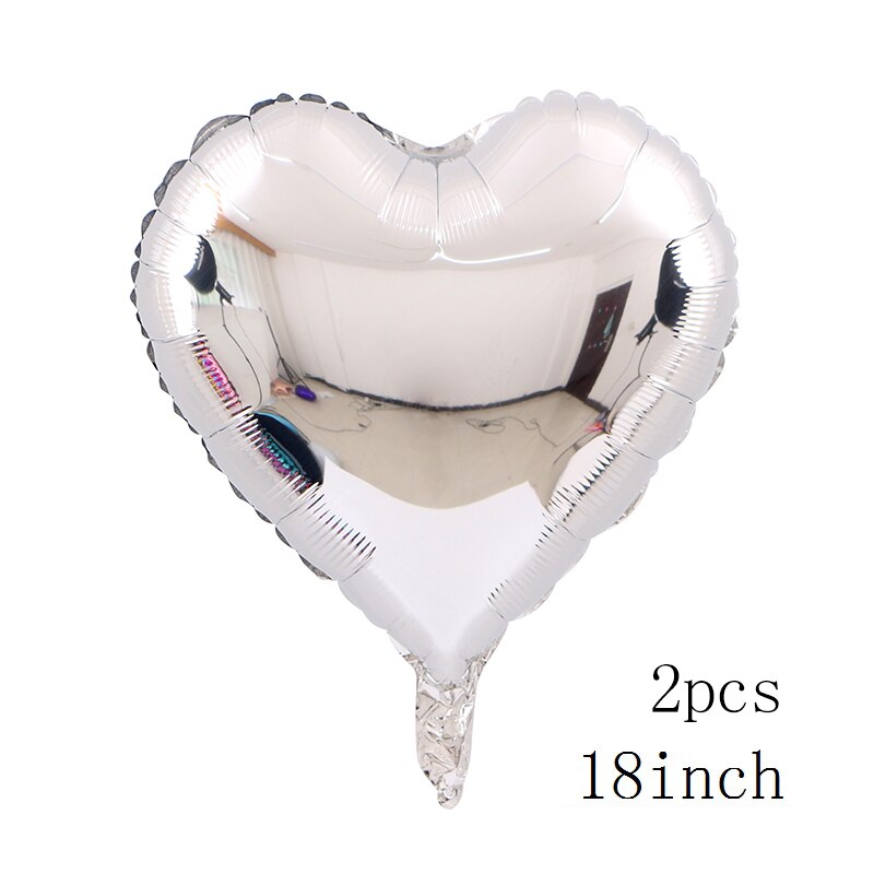 100x76cm Double Bear Hug Heart Balloons Foil Cartoon Bear I Love You Wedding Valentine's Day Event Party Balloon Decoration: 2pcs Silver