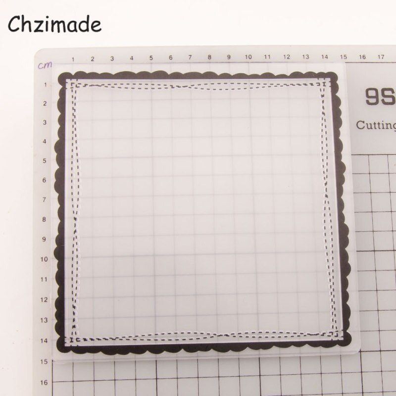 Blank Square Plastic Embossing Folder Template For... – Vicedeal