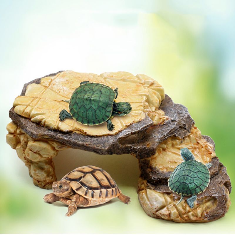 Reptile Resin Hides Cave Turtles Rock Hideout House Pet Hiding Spot Habitat Terrariums Landscaping for Lizard Snakes Turtles Fro