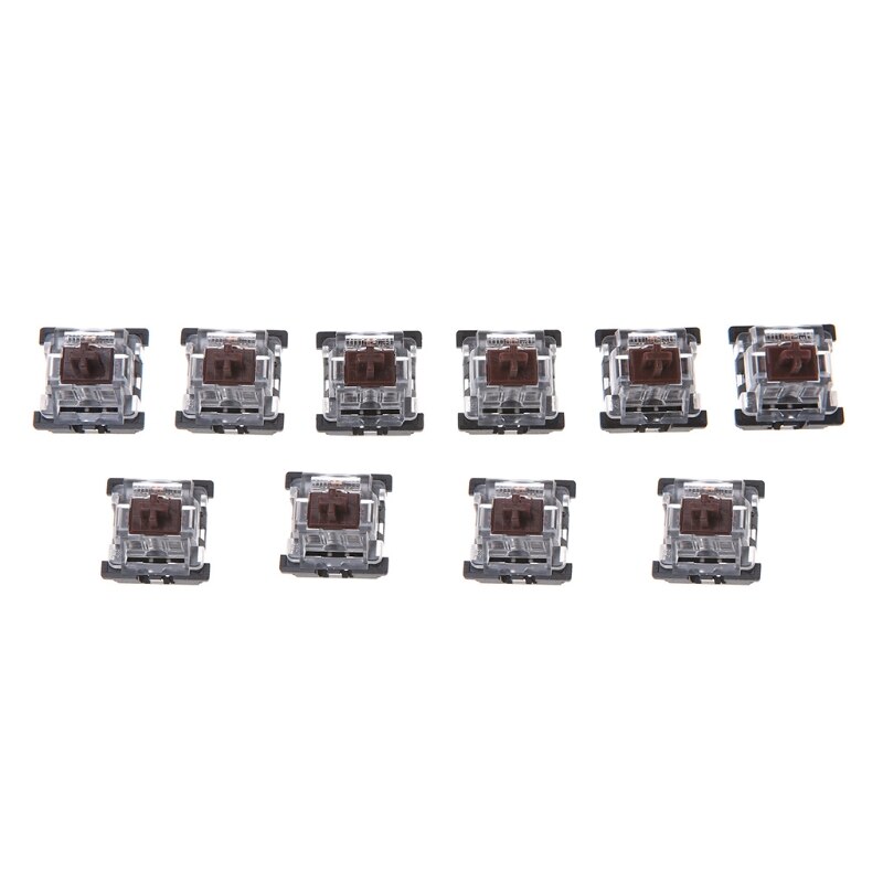 10Pcs 3 Pin Keycaps Bruin Mechanische Toetsenbord Schakelaar Voor Cherry Mx Toetsenbord